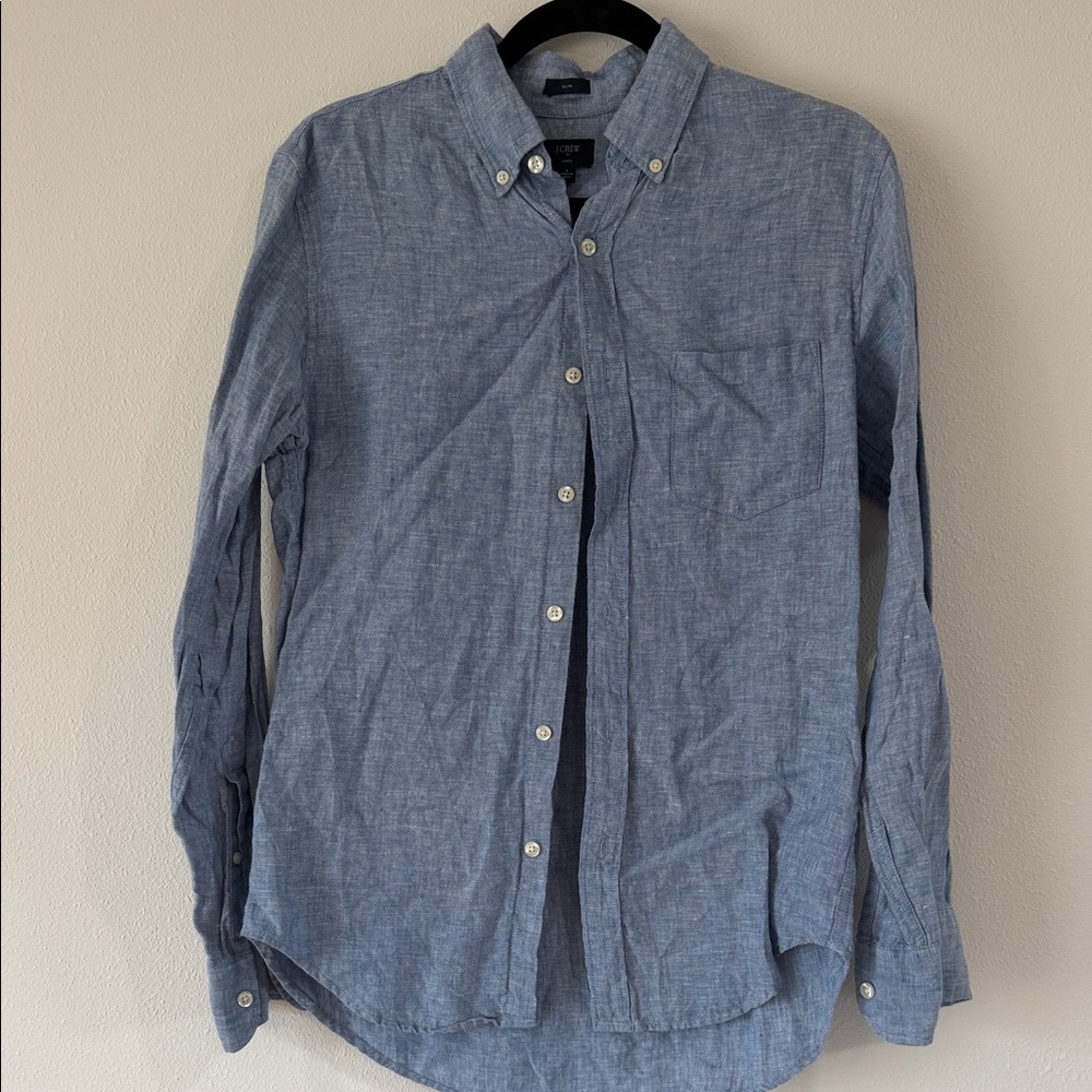 J. Crew Light Blue Casual Button-Down Shirt